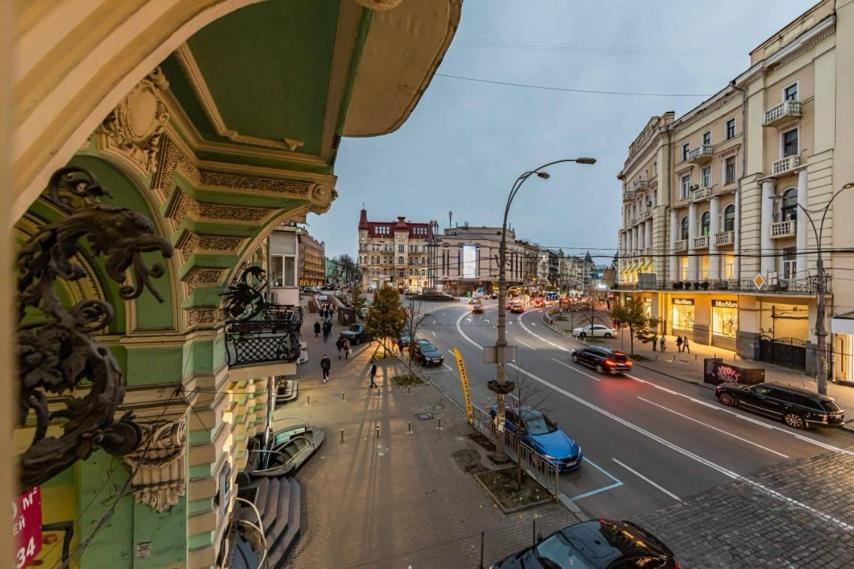 קייב Rv Old City Apartment Velyka Vasylkivska 28,Self Check-In 24Х7 מראה חיצוני תמונה